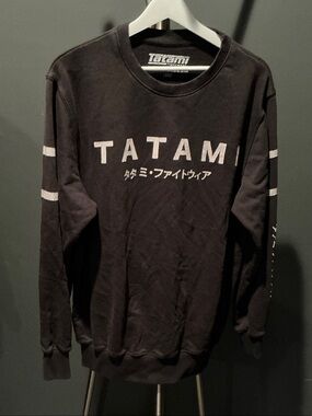 Tatami Men's Black Crewneck Sweatshirt with Logo